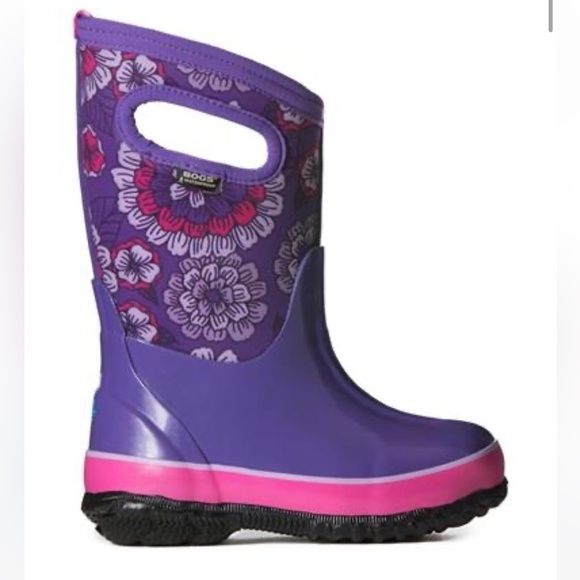 Bogs Classic Pansies Boots - Youth Size 6 - Picture 1 of 7